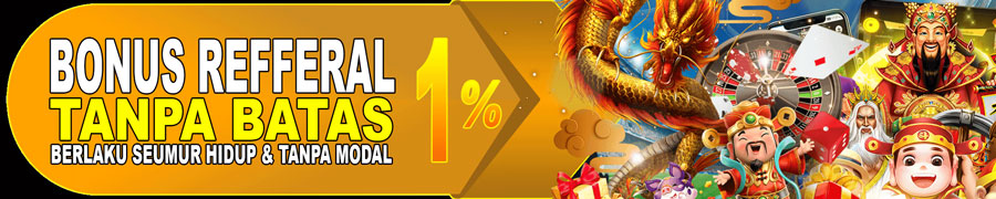 BONUS REFERRAL 1% TANPA MODAL SEUMUR HIDUP - WINCASH99